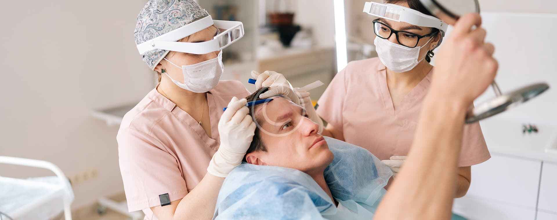 Traitement capillaire en clinique