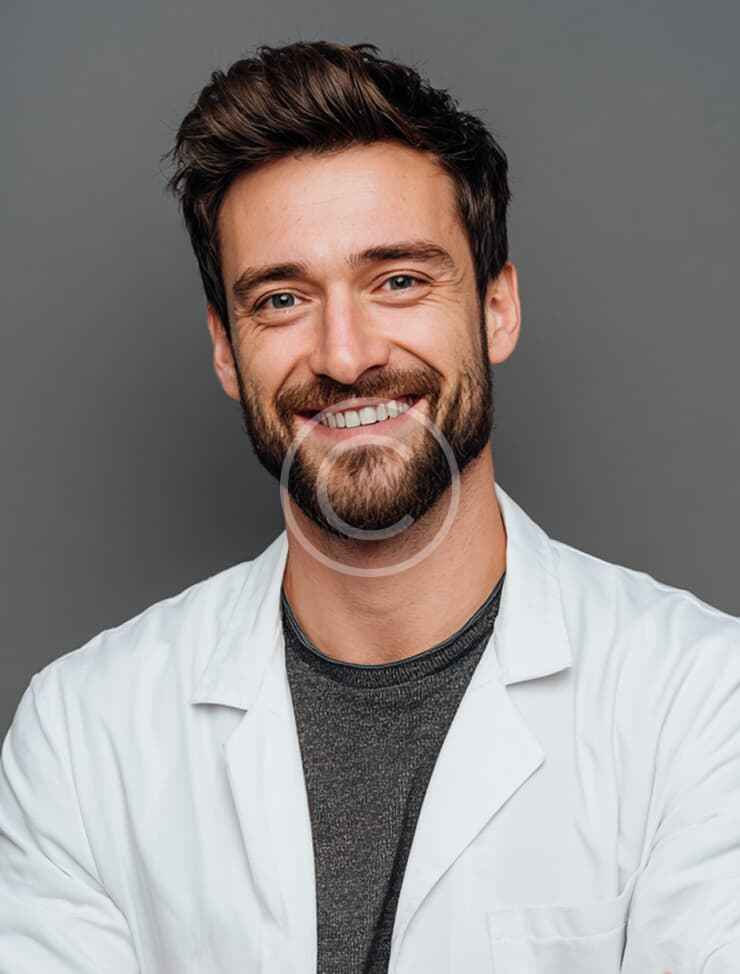 Portrait d’un médecin homme souriant
