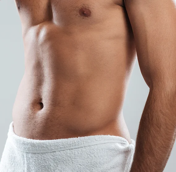 Traitement d’épilation laser sur le ventre d’un patient | NY Center